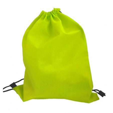 Nonwoven drawstring backpack, lime
