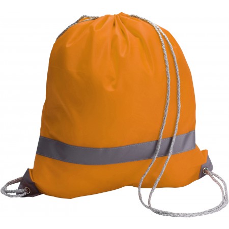 Polyester (190T) drawstring backpack, orange
