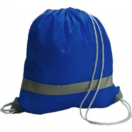 Polyester (190T) drawstring backpack, cobalt blue