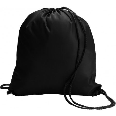 Polyester (190T) drawstring backpack, black