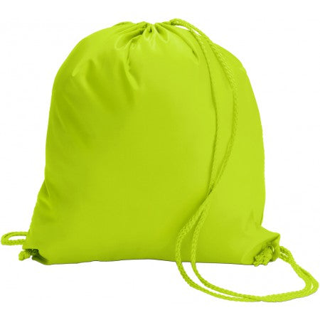 Polyester (190T) drawstring backpack, lime