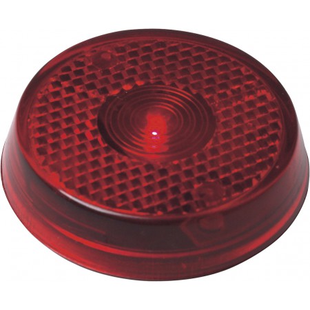 Safety light with clip, red