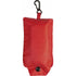 Foldable polyester (190T) carrying/shopping bag, red
