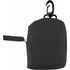 Foldable polyester (190T) carrying/shopping bag, black