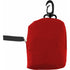 Foldable polyester (190T) carrying/shopping bag, red