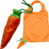 Foldable polyester (190T) carrying/shopping bag, orange