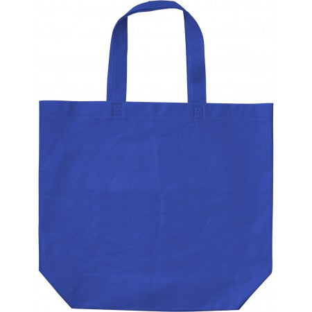 Nonwoven shopping bag, blue