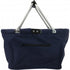 Foldable polyester (600D) shopping bag, blue