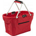 Foldable polyester (600D) shopping bag, red