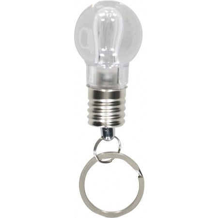 Light bulb key holder, silver
