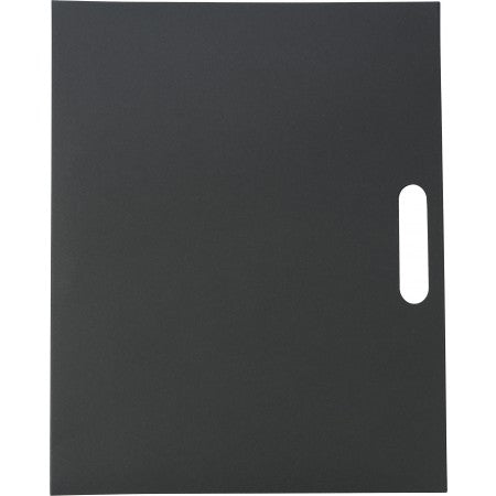 Folder with natural card cover, black