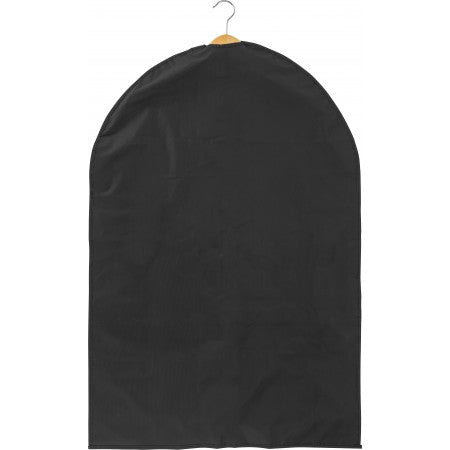 PEVA garment bag with a zipper, black