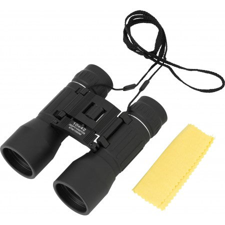 Binoculars. 10 x 42 magnification., black