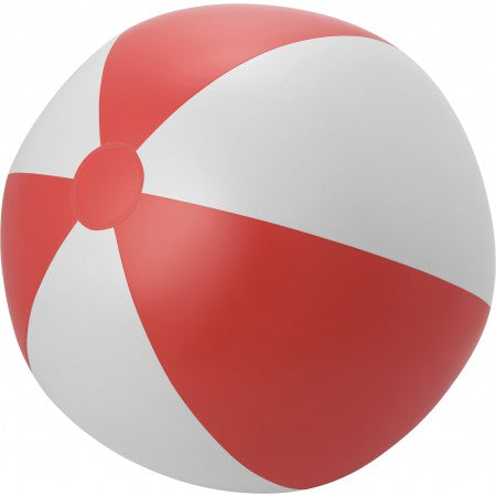 Large PVC  beach ball., red/white