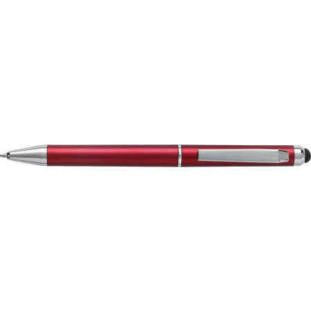 Plastic twist action ballpen., red