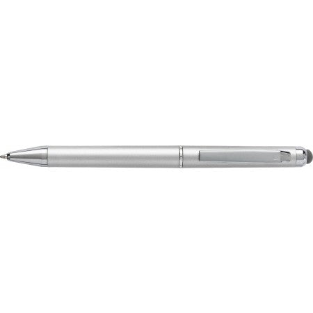Plastic twist action ballpen., silver