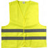 High visibility promotional safety jacket., yellow