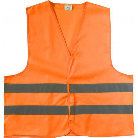 High visibility promotional safety jacket., orange