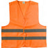 High visibility promotional safety jacket., orange
