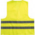 Promotional safety jacket for children., yellow