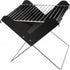 Foldable barbecue grill, black