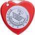 Plastic, 1.5m, heart shaped, BMI tape measure, red