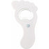 Plastic bottle opener with a small magnet, white