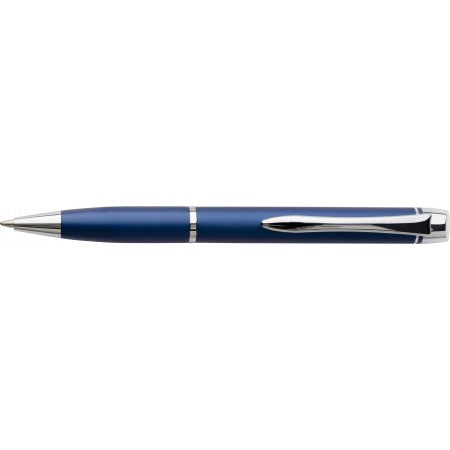 Metal twist action ballpen., blue