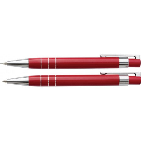 Writing set, red