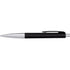 Plastic ballpen with blue ink., black