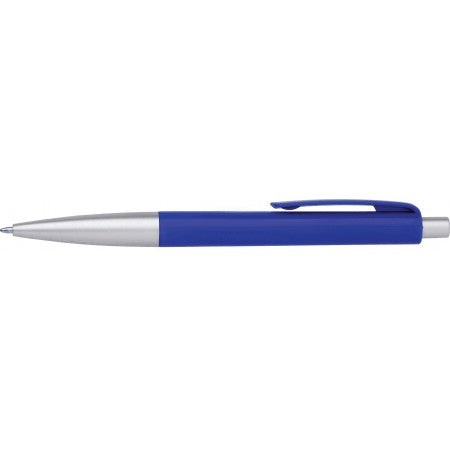 Plastic ballpen with blue ink., blue