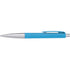 Plastic ballpen with blue ink., light blue