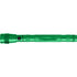 Telescopic aluminium flash light, green