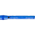 Telescopic aluminium flash light, cobalt blue
