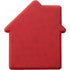 House shaped mint card., red