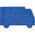 Van shaped mint card., cobalt blue