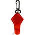 Plastic translucent whistle, red