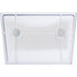 Plastic container, with two magnets, and erasable marker., white