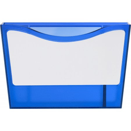 Plastic container, with two magnets, and erasable marker., blue