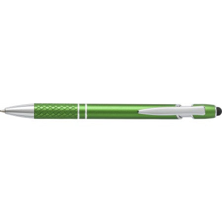 Aluminium ballpen., green