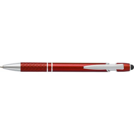 Aluminium ballpen., red