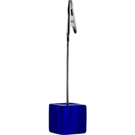 Cube memo holder, blue