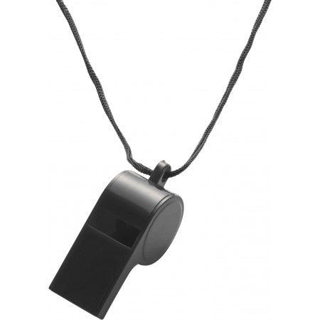 Plastic whistle, black