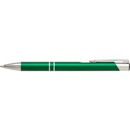 Aluminium ballpen with UV coating, green