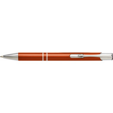 Aluminium ballpen with UV coating, orange