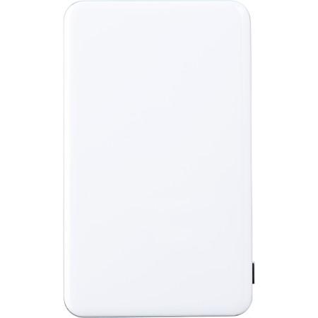 ABS Li-polymer power bank 5000mAh, white - BRANIO
