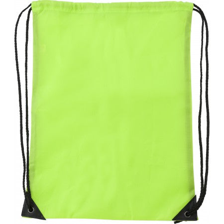 Polyester (210D) drawstring backpack, lime