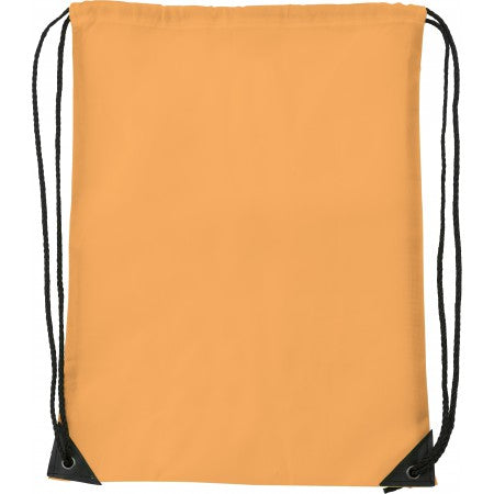 Polyester (210D) drawstring backpack, fluor orange