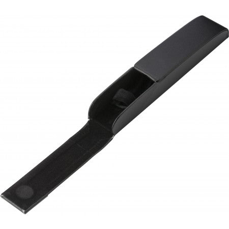 PU luxurious black pen case, suitable for one pen, black