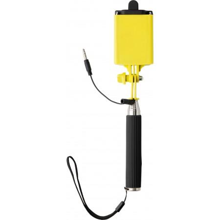 ABS telescopic selfie stick, yellow - BRANIO